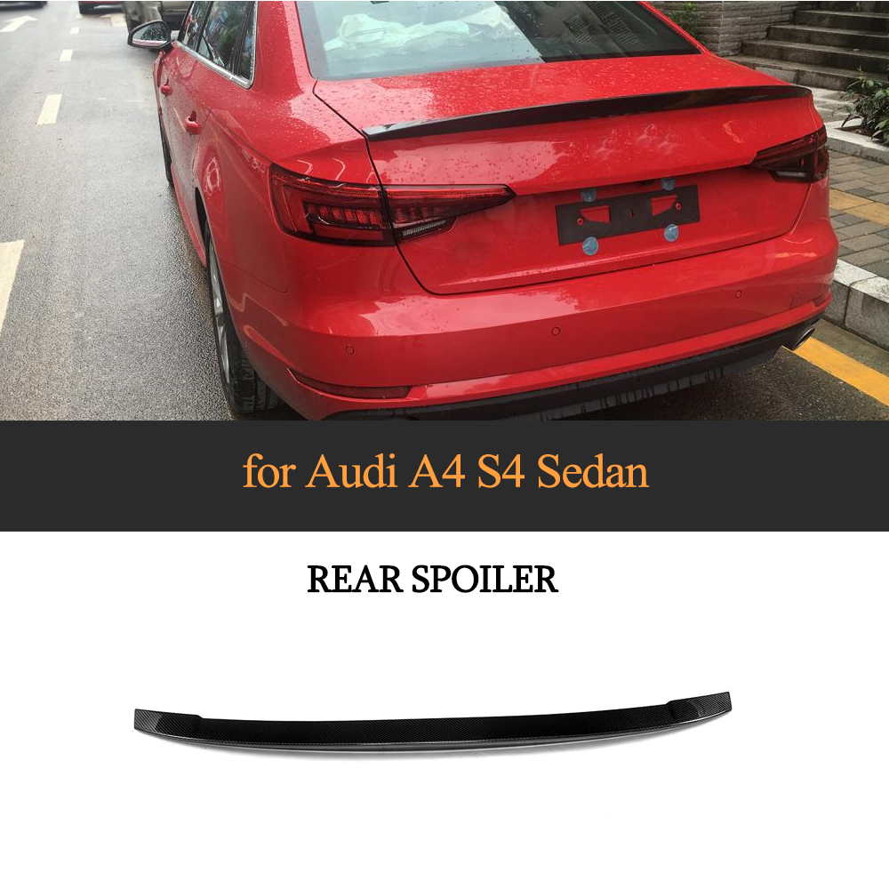 Carbon Fiber Rear Trunk Spoiler for Audi A4 B9 Base /A4 Sline/ S4 Sedan