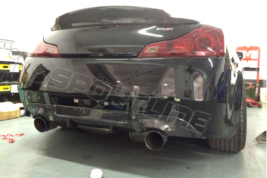 Carbon Fiber Rear Bumper Diffuser for Infiniti G37 Coupe 2009-2013